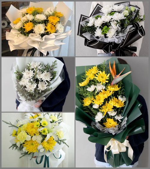 山东青岛平度市店子镇南岔河村白事花束代送